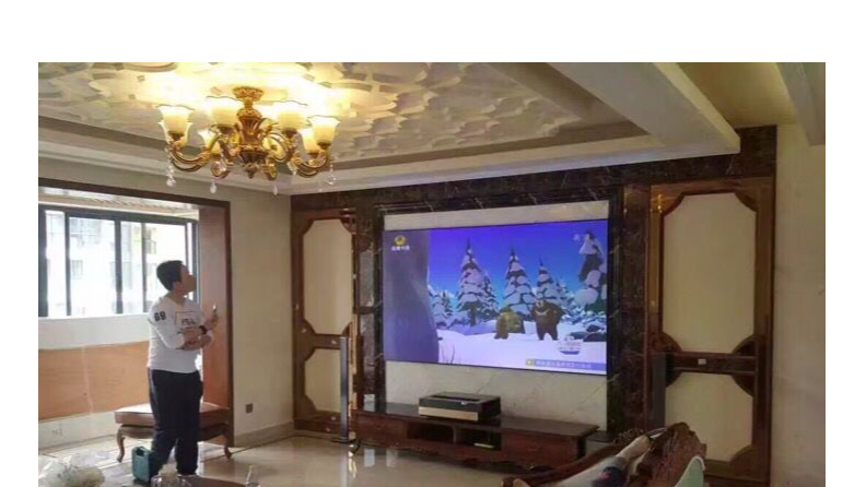激光電視家里暗才能看嗎？那是您不知道搭配